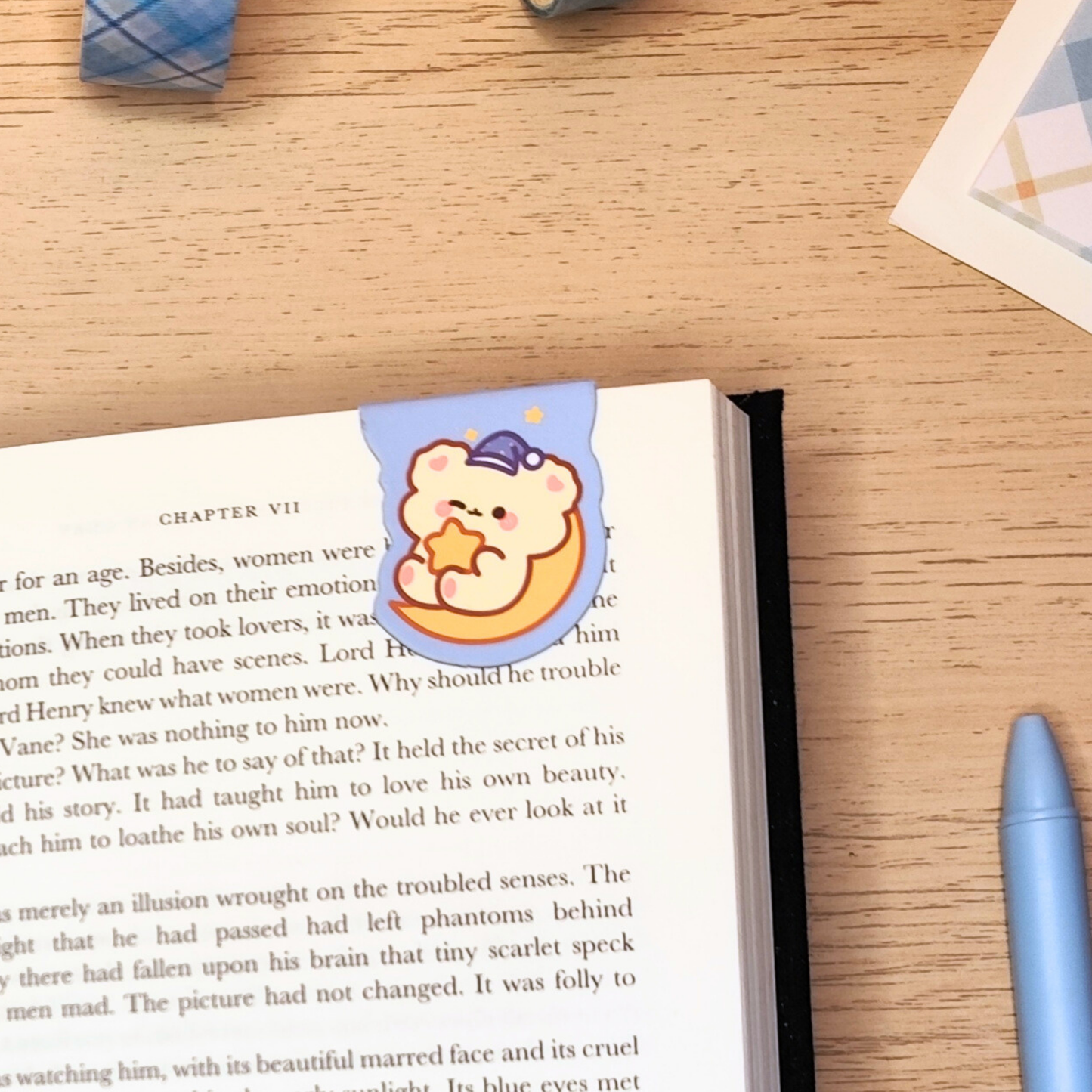 Lesezeichen Magnet Mond Bär