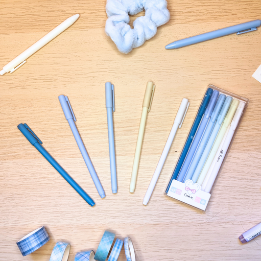 Pastell Fineliner Set blau