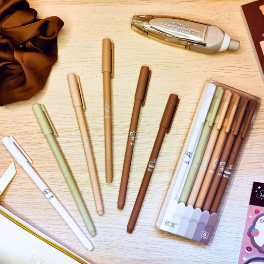 Pastell Fineliner Set braun