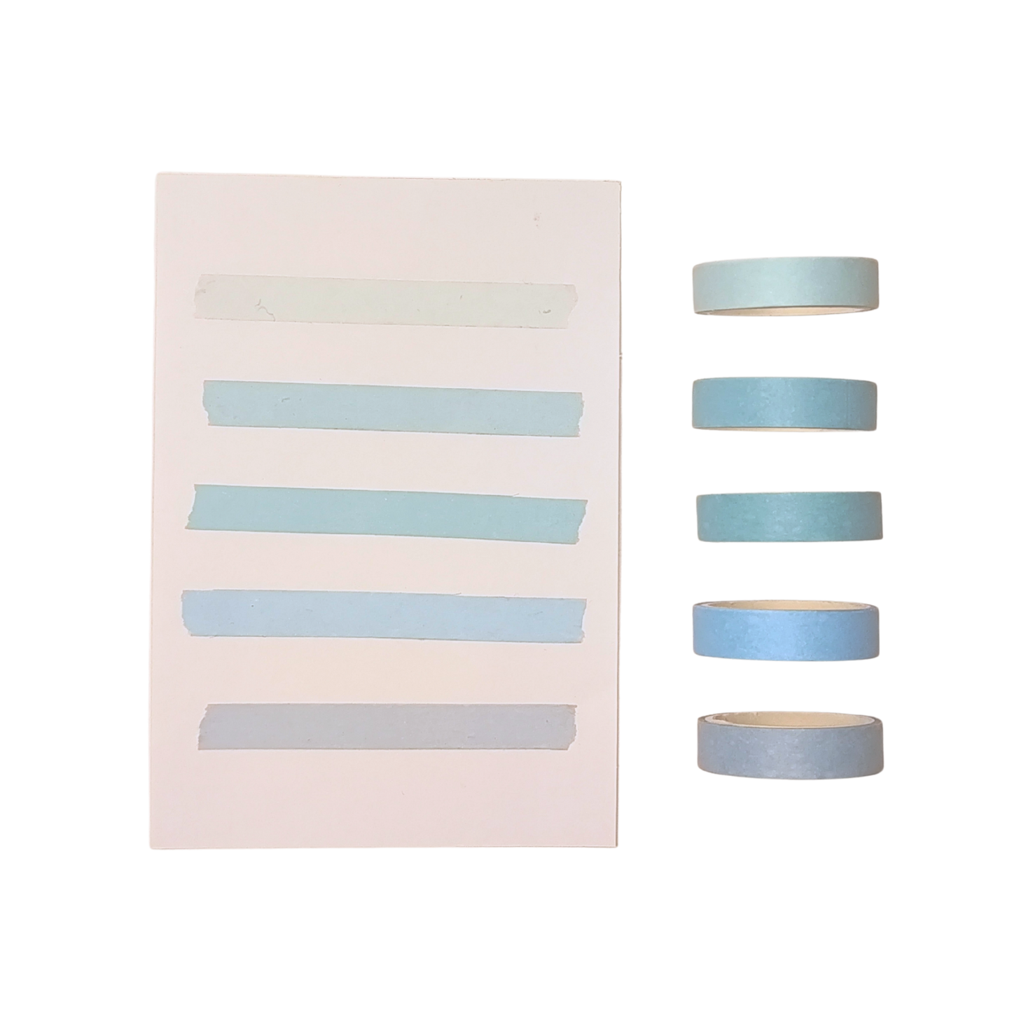 Washi-Tape Set Pastelltöne blau