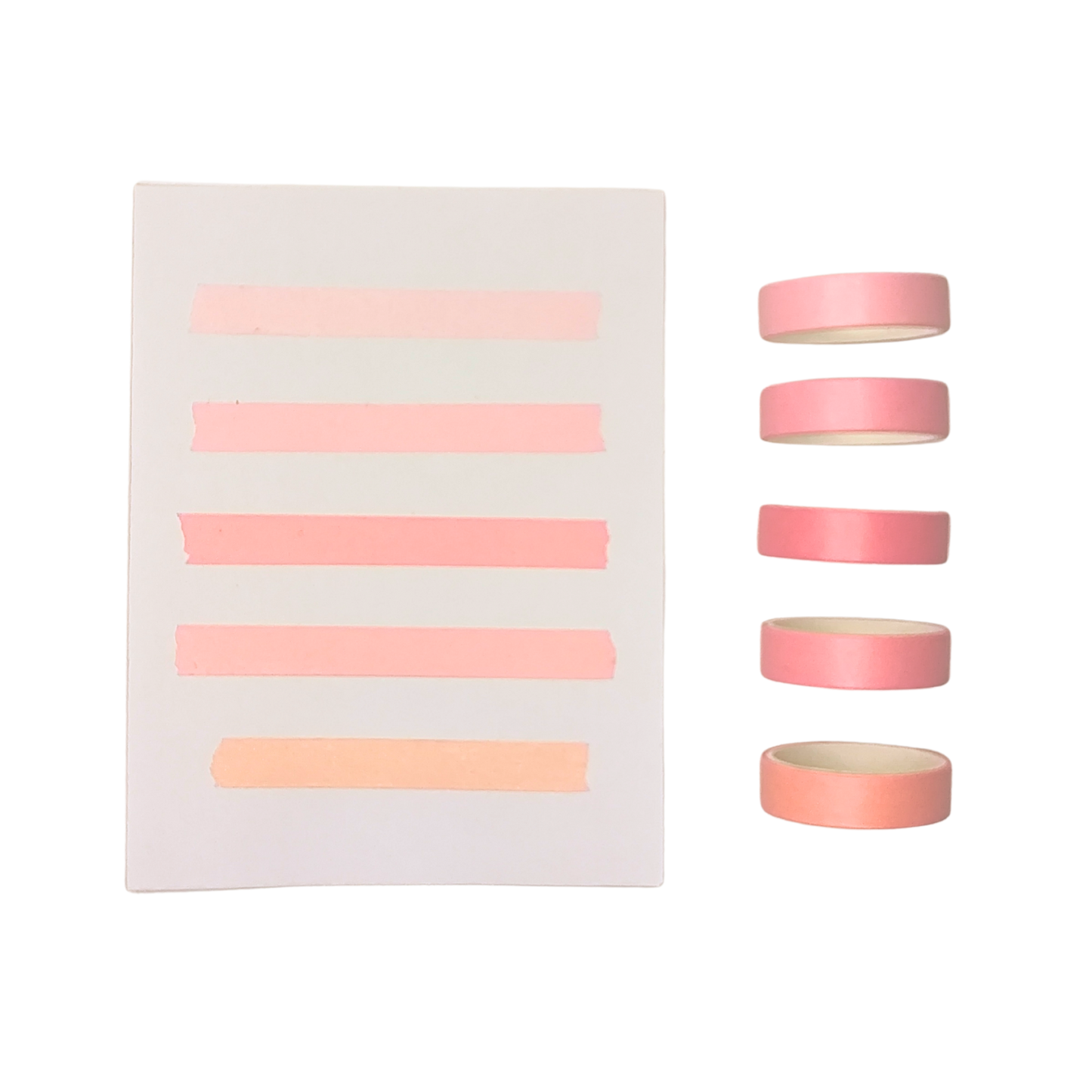 Washi-Tape Set Pastelltöne rosa