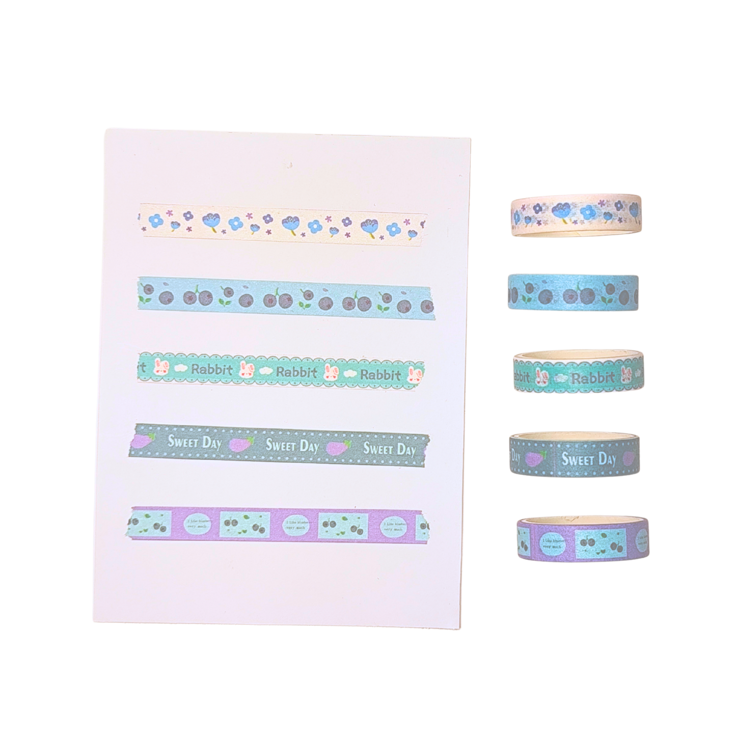 Washi-Tape Set Blaubeere