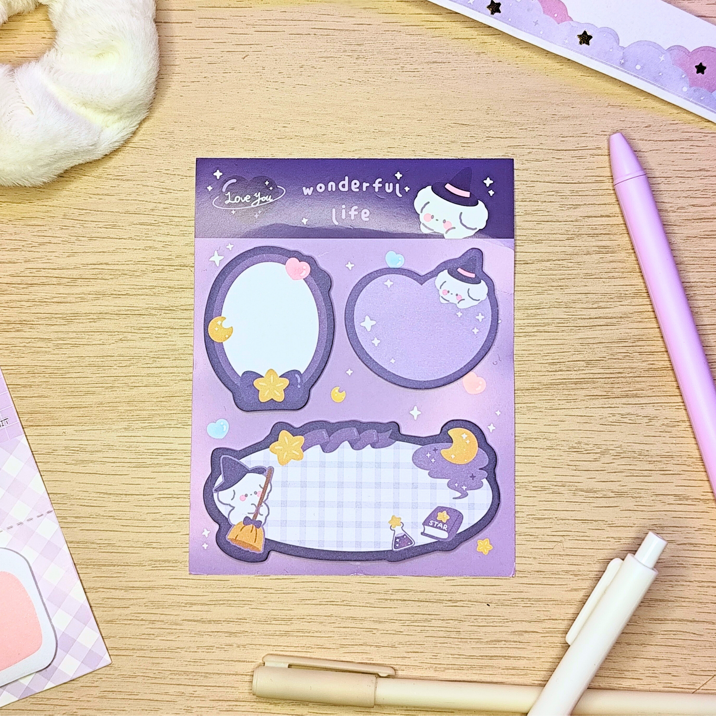 Sticky Notes Set Purple Magic