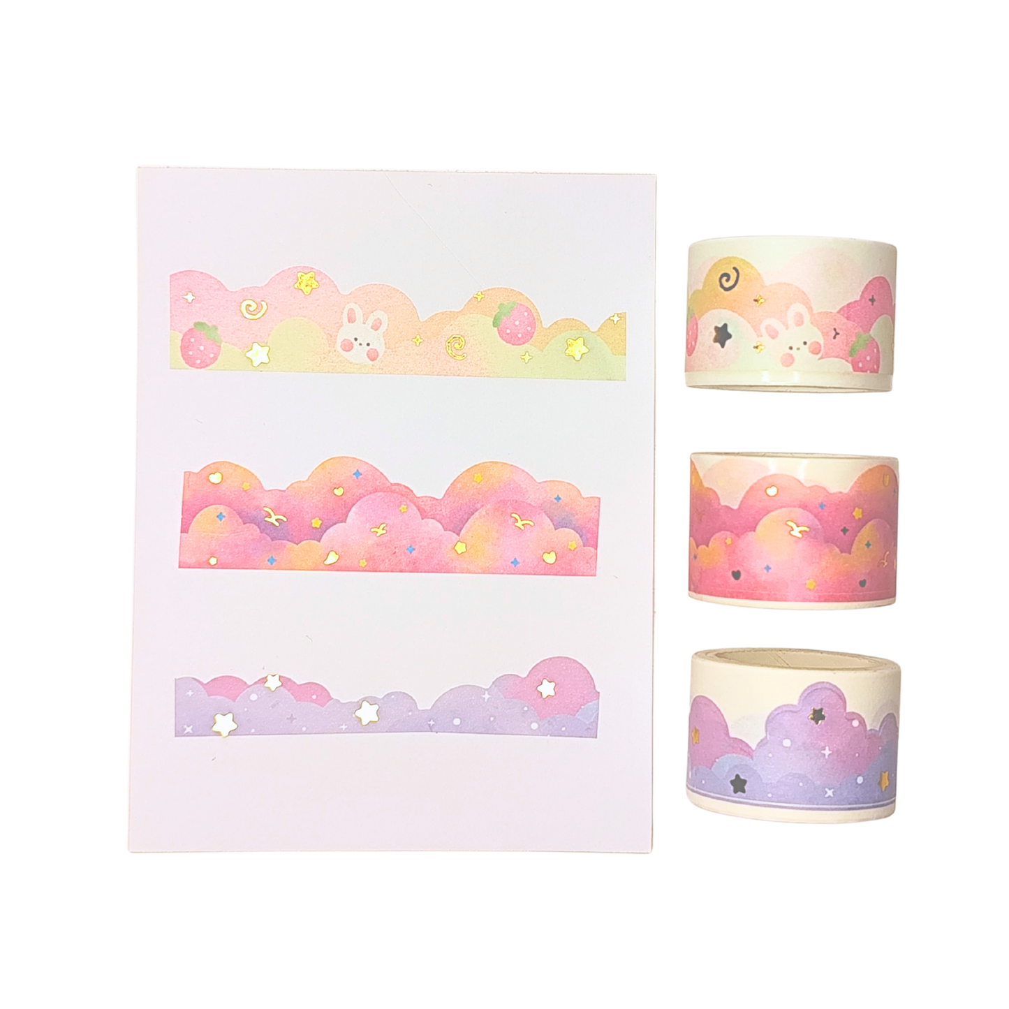 Washi-Tape Aquarell Pink