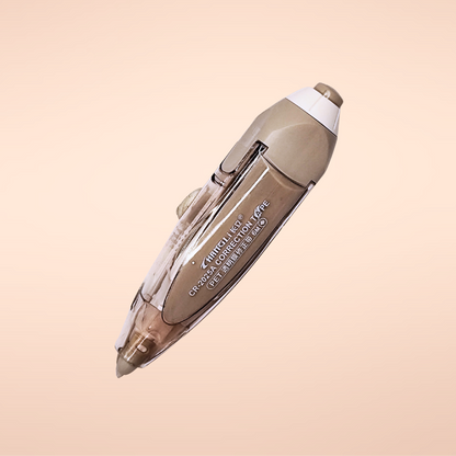 Korrektur Tape weiß, braune Hülle