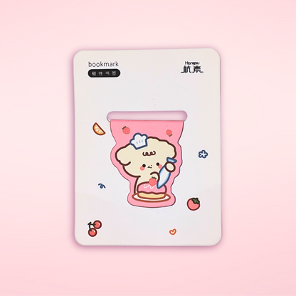 Lesezeichen Magnet Kuchen Bär