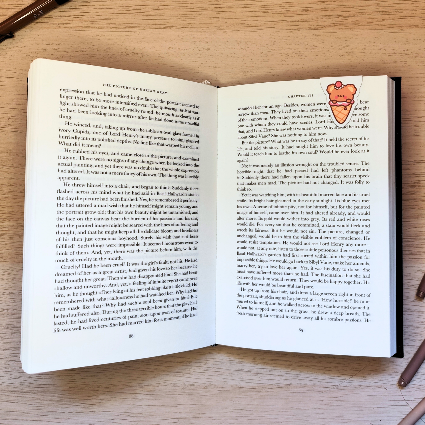 Lesezeichen Magnet Eiscreme Bär