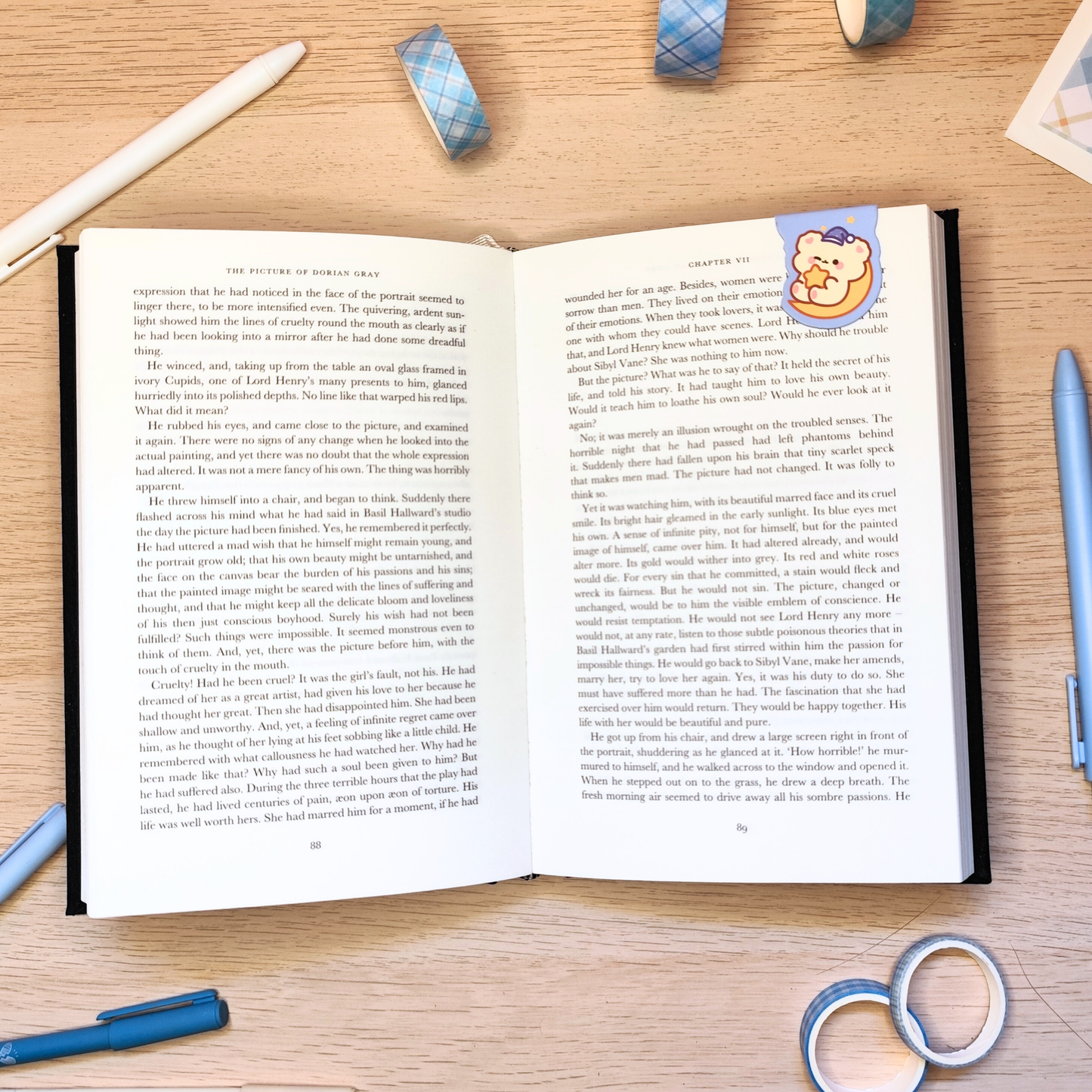 Lesezeichen Magnet Mond Bär