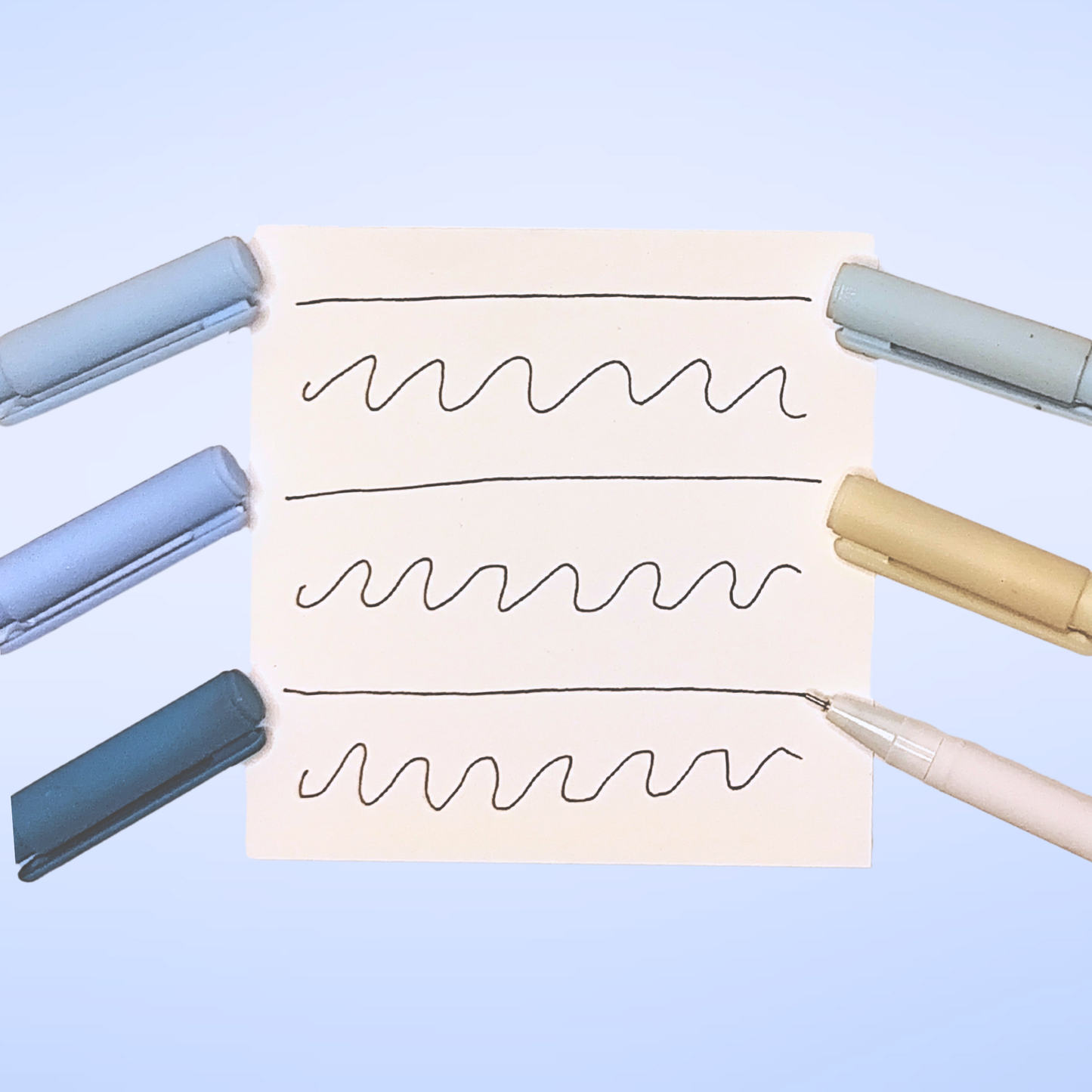 Pastell Fineliner Set blau