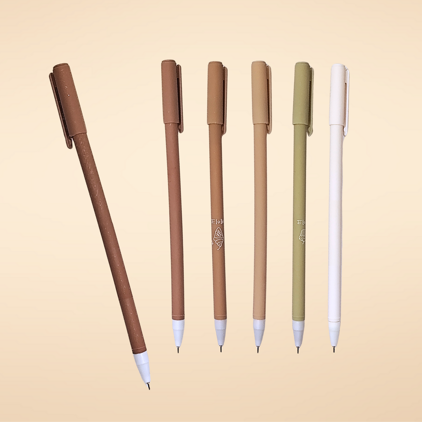 Pastell Fineliner Set braun