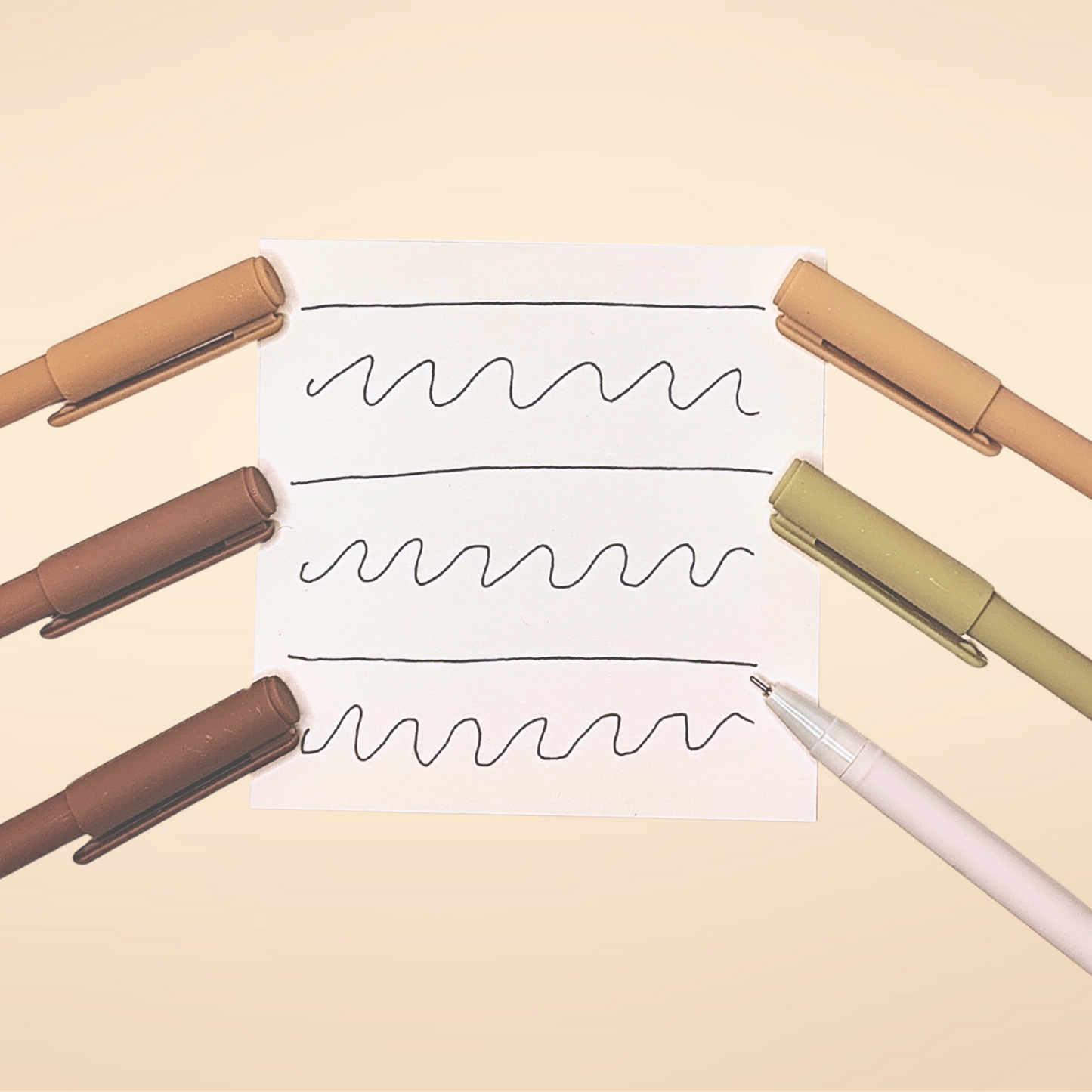 Pastell Fineliner Set braun