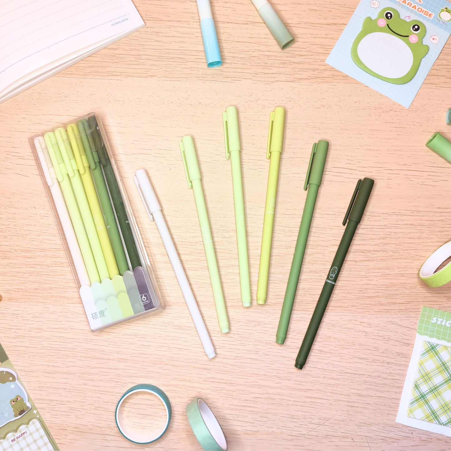 Pastell Fineliner Set grün