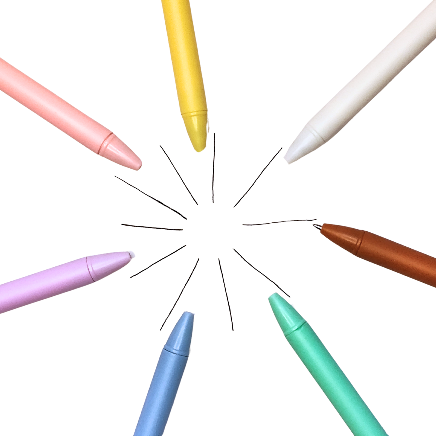 Kugelschreiber Pastell Weiß