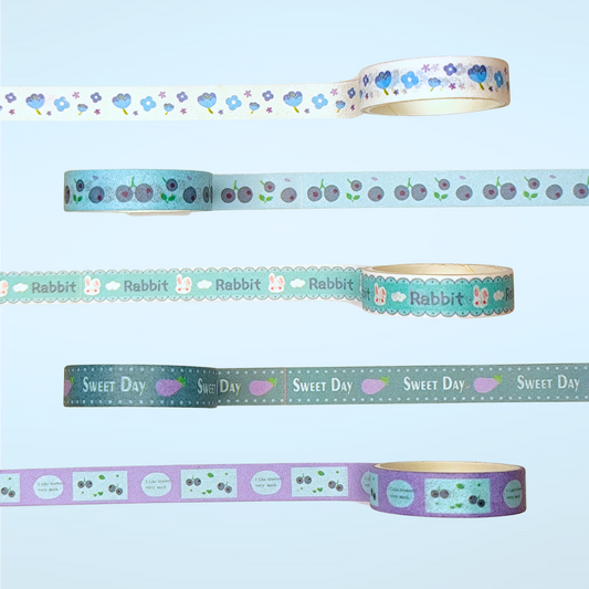 Washi-Tape Set Blaubeere