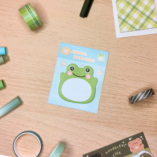 Standing Sticky Notes Animals Frog