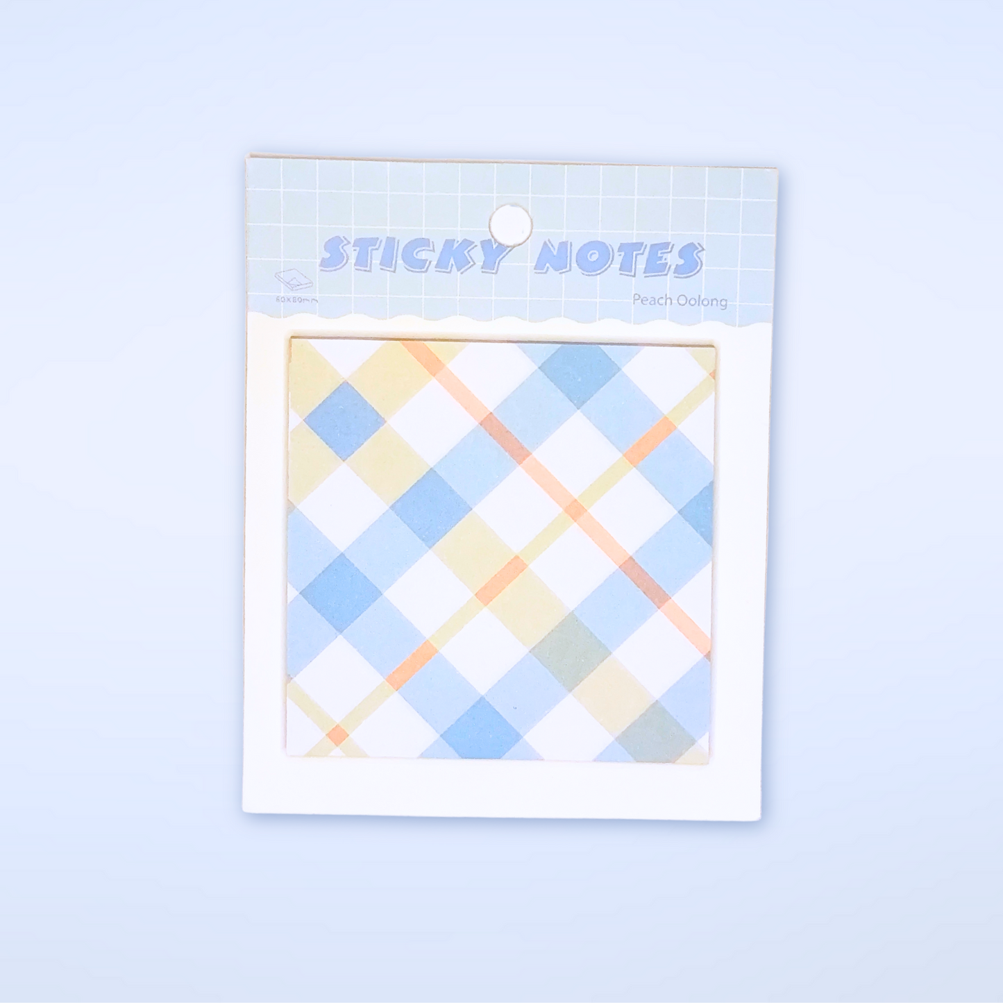 Sticky Notes kariert blau-orange