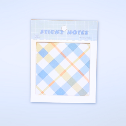 Sticky Notes kariert blau-orange