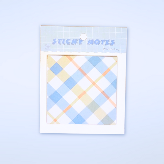 Sticky Notes Checked Blue-Orange