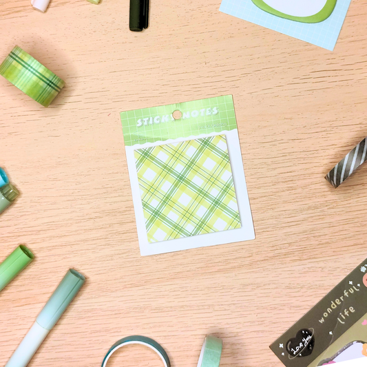 Sticky Notes Checked Green