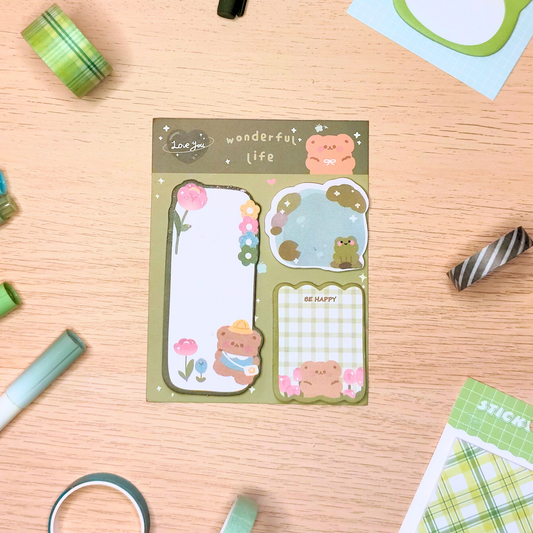 Sticky Notes Set Nature Forest