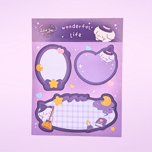 Sticky Notes Set Purple Magic