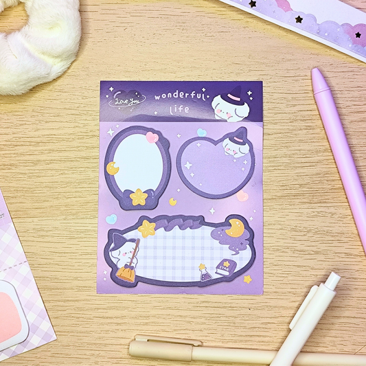 Sticky Notes Set Purple Magic