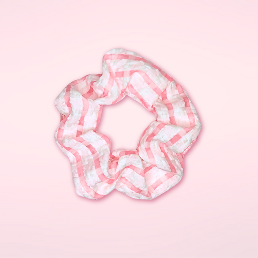 Scrunchie Checked Pink