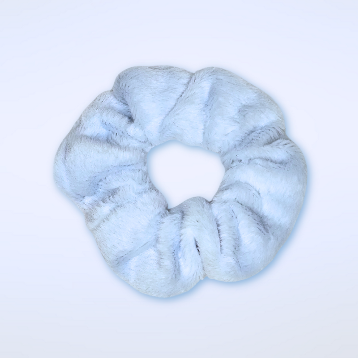Scrunchies Faux Fur Blau