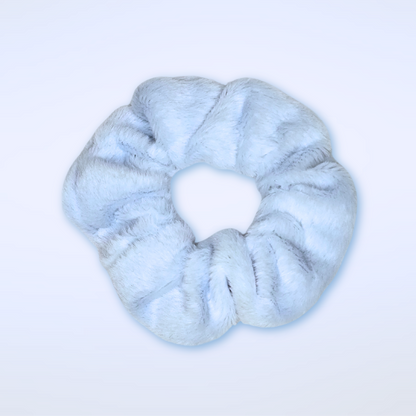 Scrunchies Faux Fur Blau