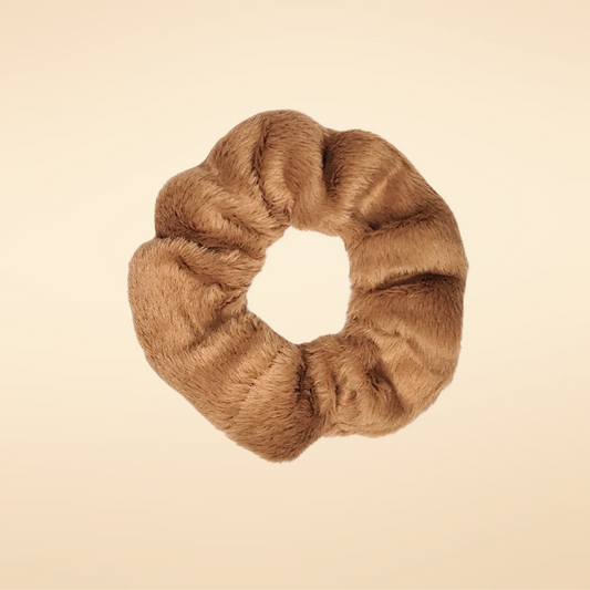 Scrunchies Faux Fur Brown