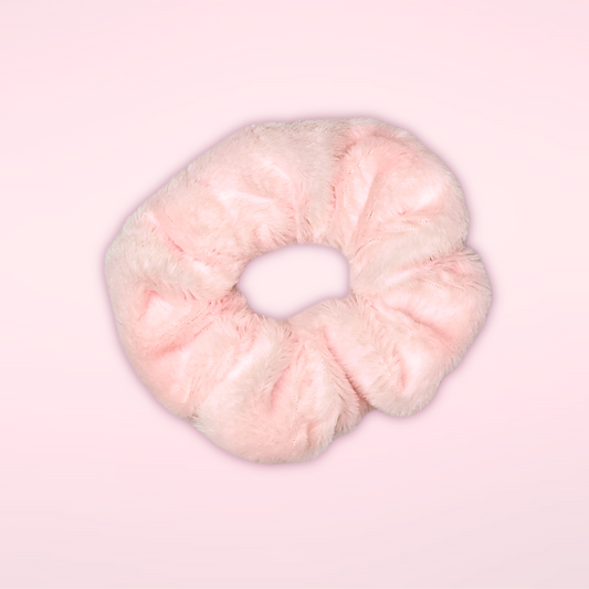 Scrunchies Faux Fur Pink