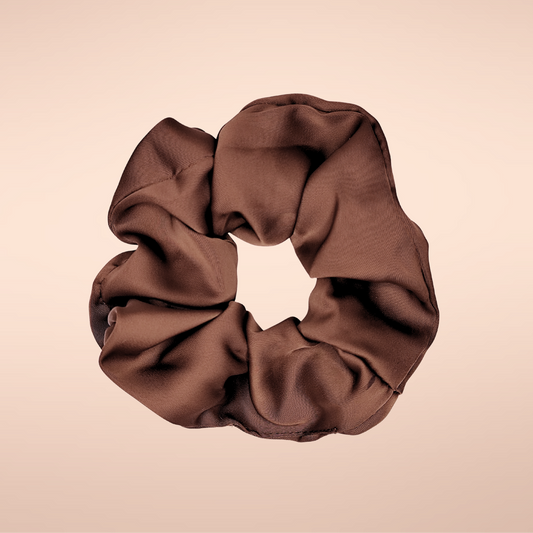 Scrunchie Satin brown🤎