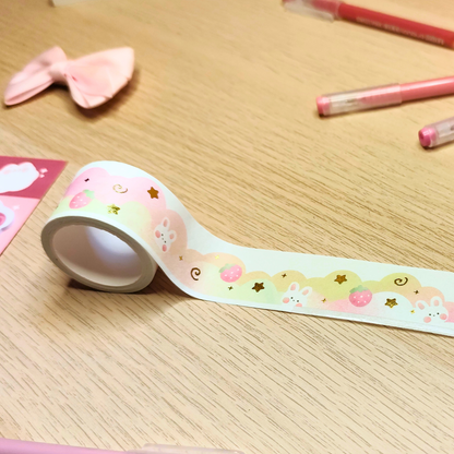 Washi tape watercolor pink